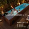 Piscina con acabado de fibra de vidrio, piscina exterior sobre el suelo, piscina para instalación en jardín de villa en patio fabricante