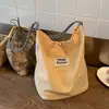 Bolso Cubo de Hombro Nuevo Estilo Transfronterizo, Bolso Femenino Artístico y Fresco, Estilo Universitario, Moderno y Casual, Bolso de Mano de Gran Capacidad