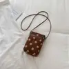 Bolsa de Celular Color Block com Bolinhas da Moda 2026 Novo Estilo Coreano Bolsa de Ombro da Moda para Trabalho Deslocamento Bolsa Transversal Casual