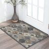 Alfombra persa retro transfronteriza estilo étnico turco para exteriores resistente a la suciedad felpudo para frotar los pies felpudo para puerta de entrada en stock