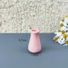Venta al por mayor de fábrica Mini Jarrón Pequeño de Cerámica para Punta de Dedo Decoración Creativa Magnética para Arreglo Floral Adornos en Miniatura Imán para Refrigerador DIY