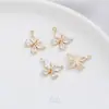 Chapado en Oro de 14K Galvanizado Circonio Colorido Super Hada Mariposa Colgante DIY Pulsera Hecha a Mano Collar Pendientes Joyería Colgante Colgante