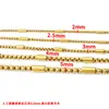 Tubo Cuadrado Envuelto en Acero Inoxidable Cadena de Perlas Tubo Clip Cadena Electrochapado al Vacío Collar Hecho a Mano Pulsera Cadena Envuelta Joyería DIY