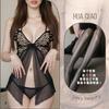 Lencería Sexy, Estilo Sexy Pura Lujuria, Camisón Sexy, Uniforme Transparente de Mariposa Caliente para Mujer, Pijama Tentación, Íntimos Qqny