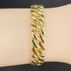 Nuevo Original 14mm Diamante brillante flip Pulsera de collar cubano gruesa estilo hip hop europeo y americano hipster fabricante transfronterizo