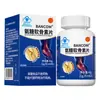 A Marca Bancom de Comprimidos de Glucosamina Condroitina para Uso na Corte Interna É um Suplemento com Tampa Azul para Pessoas de Meia-Idade e Idosos para Aumentar a Densidade Óssea e Suplementar Cálcio
