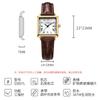 Reloj sinobi para mujer correa reloj cuadrado pequeño reloj de cuarzo resistente al agua nicho alto sentido estudiante reloj de fiesta reloj de mujer