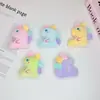 Lindo Felpa Colorido Pequeño Dinosaurio Colgante Dibujo Animado Peluche Juguete Muñeca Broche Mochila Bufanda Accesorio Accesorio Material