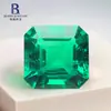 Esmeraldas Cultivadas Sueltas, Gemas Cultivadas Colombianas, Método Hidrotermal de Laboratorio, Accesorios de Joyería para Anillos