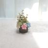 127 Adornos para el hogar tejidos a mano con punto puff terminados, flores artificiales tejidas, lana, ramos de ganchillo, flores falsas