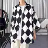 Camisa de Seda Helada de Calle Frita de Gama Alta Tendencia para Hombre Diseño de Moda Nicho Moderna Camisa de Manga Corta Verde Mostaza