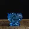Incensário, Porta-Velas de Vidro Pequeno Alto, Suporte Grande para Velas, Ornamento Romântico Transfronteiriço, Lâmpada de Manteiga de Templo Budista, Lâmpada a Óleo DIY