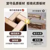 Aparador Contra a Parede Armário de Cozinha Integrado, Madeira Maciça Novo Estilo Chinês Gabinete Lateral Ultra-Fino para Sala de Estar, Armário de Armazenamento Cor de Noz
