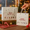 Nueva caja de regalo de Navidad, caja de embalaje para bufanda grande y taza térmica, caja de manzana de tapa y base para Nochebuena