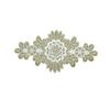Encaje Flor Dorada Cojín de Sofá Almohada Decorativa Flor Respaldo de Silla Calcomanía Computadora Encaje Bordado Tela de Cortina Decoración