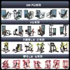 Equipo de entrenamiento completo de fuerza comercial gimnasio máquina horizontal de flexión de piernas equipo de fuerza para piernas máquina todo en uno