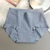 Novedad Bragas Triángulo para Mujer en Serie de Colores Morandi con Refuerzo de Seda, Braguitas Triángulo Estilo Chica Dulce Japonesa al por Mayor