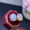 Aretes de Ópalo Iridiscente Natural Destello de Fuego Joyería de Plata de Ley 925 Anillos para Mujer Piedras Preciosas de Colores Venta al por Mayor Fuente Directa