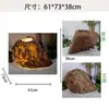 Tapa de alcantarilla Decoración Fibra de vidrio Escultura de piedra falsa Adorno Jardín Paisajismo Equipo de embellecimiento Tapa