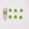 Bestseller transfronterizo 5mm flor pequeña colorida suculenta accesorios para arte de uñas resina piezas pequeñas pinzas para el pelo, pendientes, decoraciones de uñas DIY