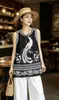 Moda de verano de alta gama estilo europeo, bordado y pedrería sofisticados de alta resistencia, nuevo chaleco sin mangas estilo chino