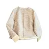 Calidad Garantizada Reductor de Edad Nuevo Estilo Chino Retro Elegante Cardigan Abotonado Mejorado Brocado Estilo Nacional Talla Grande Chaqueta para Mujer