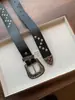 Cinturón Retro Estilo Americano Y2K con Remaches de Estrella para Mujer Estilo Dulce Fresco Spice Girl Diseño de Nicho Sentido Estilizado Cintura Estrecha Adelgazante