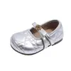 Zapatos de Cuero con Patrón Estilo Pequeño Fragante 2026 Nueva Colección Primavera y Otoño Estilo Coreano Zapatos de Princesa con Lazo para Niñas para Combinar con Faldas