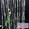 Cortina de Fio com Contas de Novo Estilo para Decoração de Casamento, Fio de Cristal para Decoração de Teto de Local de Casamento, Corrente de Divisória de Cortina de Cristal para Porta e Janela