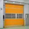 Puerta Enrollable Rápida de PVC, Puerta de Aislamiento y a Prueba de Polvo para Taller, Puerta Enrollable Automática con Sensor para Fábrica de Taller Libre de Polvo