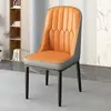 Cadeira Laranja, Cadeira com Encosto, Cadeira de Mahjong, Banqueta de Chá, Cadeira de Chá, Banqueta de Sala de Jantar de Luxo Leve, Metal