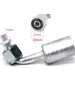 Conector de Manguera de Aire Acondicionado Automotriz 3 4 5 134 Ordinario O Conector de Manguera de Puerto con Conector de Funda de Aluminio Curva Recta