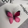 Mariposa Azul de Ensueño ~ Pasador de Mariposa de Ensueño Explosiones del Pequeño Libro Rojo Clip de Pato Pinza Lateral de Cabeza Redonda Pasador para el Cabello Femenino