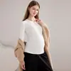 Ropa de otoño para maternidad, algodón puro, estilo otoño e invierno, pijama de cuello redondo, cálido para todas las estaciones, no necesita usar ropa interior, ropa posparto, top, capa base