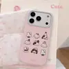 Funda rosa de conejito HuaxiCute estilo ins para 17, adecuada para 17pm, sweet 15pro max, a prueba de caídas 14, suave 13