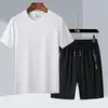 Traje Deportivo para Hombre Camiseta de Manga Corta Mallas de Malla de Secado Rápido Conjunto de Dos Piezas para Correr Fitness Transpirable Ropa de Entrenamiento Casual Moderna