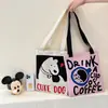 Bolsa de Ombro Flor Doce Estilo Japonês e Coreano Bolsa Tote de Tricô de Grande Capacidade Versátil para o Dia a Dia Bolsa para Livros de Estudante