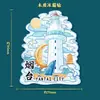 Pavilhão Penglai Turismo Criativo Atacado Produtos Culturais e Criativos Cidade do Metal Yantai Shandong Ímãs de Geladeira Magnéticos Área Cênica Liga de Madeira