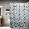 Cortina de ducha de baño PEVA nueva transfronteriza personalizable impermeable a prueba de moho fabricantes de cortinas divisorias de baño al por mayor