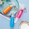 Botella Atomizadora Pequeña de Ratón Ensamblada de 60 ml, Botella de Plástico Líquido Portátil, Botella Dispensadora de Gel Antibacterial Tipo Gancho