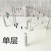 Chassi Pequeno Transparente de Vidro Atx Montado para Computador de Mesa Matx Aberto em Acrílico Plataforma DIY