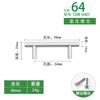 Venta al por mayor de fábrica 10 Piezas aleación de aluminio mango de acero cepillado plateado simple para gabinete armario zapatero manija de puerta de mueble