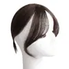 Flequillo falso de cabello real, flequillo 3D de figura de ocho, postizo para mujer, postizo para cubrir el cabello de bebé en la parte superior de la cabeza, añade volumen, postizo sin costuras