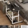 Mesa de Altura Ajustável, Mesa Simples de Computador Móvel ao Lado da Cama, Mesa de Estudante, Uso em Quarto de Dormitório e Casa, Mesa Pequena Preguiçosa