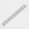 B137 novo anel coreano europeu e americano de moda requintado com diamantes completos pulseira de temperamento dourada pulseira para mulheres.