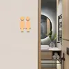 Letrero acrílico para puerta de baño de hombres y mujeres, placa de puerta personalizada para inodoro, letrero de baño, letrero, pegamento trasero