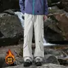 Calças impermeáveis forradas com fleece para outono e inverno, calças de trabalho retas largas da moda masculinas para atividades ao ar livre, calças casuais grossas