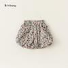 Yibao Roupa Infantil Shorts Infantis Roupas de Verão Calças Bud para Meninas Estilo Japonês Calças Florais Calças de Menina Verão Calças Pp