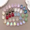 Colgante de Vidrio Mediano con Agujeros para Horquillas Hechas a Mano DIY, Accesorios para el Cabello de Estilo Antiguo y Componentes de Joyería