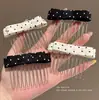 Peine elegante y voluminoso para mujer, creando un look dulce y encantador con un pasador de lazo, perfecto para un peinado alto y versátil, nuevo peine y accesorios para el cabello 2026